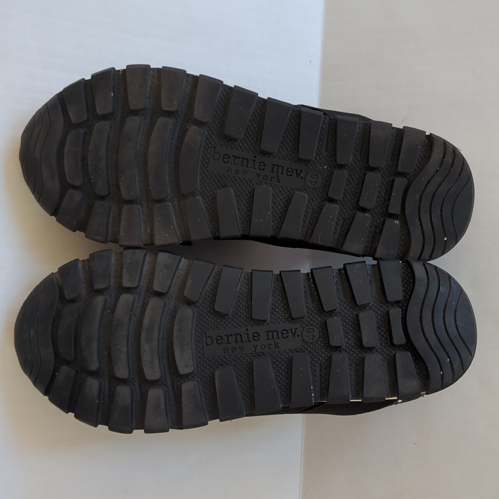 BM Bernie Mev Mary Jane Flats EU 40 Black White Lightweight Flexible - Picture 16 of 16